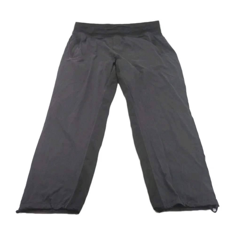 Lululemon Great Wall Pant Men XXL‎ Black Elastic Waist Wide Leg Track Pants Gym